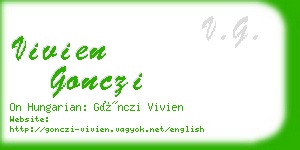 vivien gonczi business card